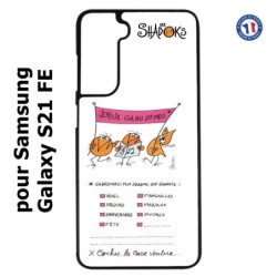 Coque pour Samsung S21 FE Les Shadoks - Joyeux Ga Zo Bu Meu