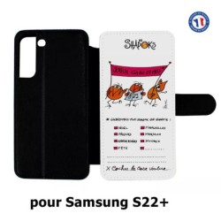 Etui cuir pour Samsung Galaxy S22 Plus Les Shadoks - Joyeux Ga Zo Bu Meu