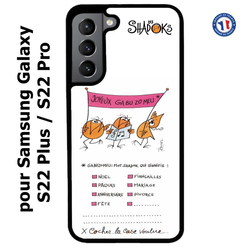 Coque pour Samsung Galaxy S22 Plus Les Shadoks - Joyeux Ga Zo Bu Meu