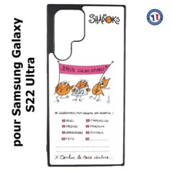 Coque pour Samsung Galaxy S22 Ultra Les Shadoks - Joyeux Ga Zo Bu Meu