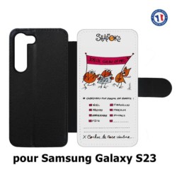 Etui cuir pour Samsung Galaxy S23 Les Shadoks - Joyeux Ga Zo Bu Meu