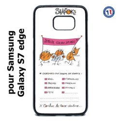 Coque pour Samsung Galaxy S7 Edge Les Shadoks - Joyeux Ga Zo Bu Meu