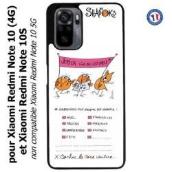 Coque pour Xiaomi Redmi Note 10 (4G) et Note 10S - Les Shadoks - Joyeux Ga Zo Bu Meu