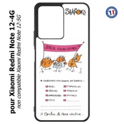 Coque pour Xiaomi Redmi Note 12-4G - Les Shadoks - Joyeux Ga Zo Bu Meu
