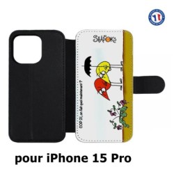 Etui cuir pour iPhone 15 Pro - Les Shadoks - Cop 21