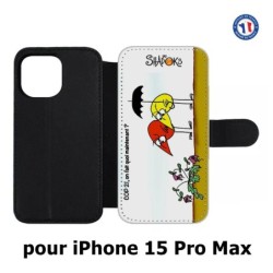 Etui cuir pour iPhone 15 Pro Max - Les Shadoks - Cop 21