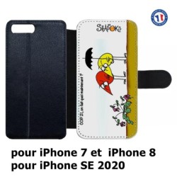 Etui cuir pour iPhone 7/8 et iPhone SE 2020 Les Shadoks - Cop 21