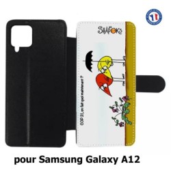 Etui cuir pour Samsung Galaxy A12 Les Shadoks - Cop 21