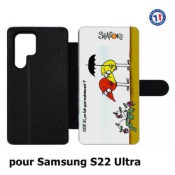 Etui cuir pour Samsung Galaxy S22 Ultra Les Shadoks - Cop 21