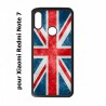 Coque noire pour Redmi Note 7 Drapeau Royaume uni - United Kingdom Flag
