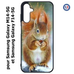 Coque pour Samsung Galaxy M14-5G et F14-5G écureuil