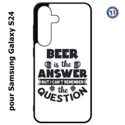 Coque pour Samsung Galaxy S24 - Beer is the answer Humour Bière