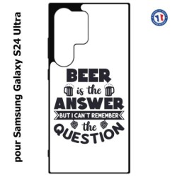 Coque pour Samsung Galaxy S24 Ultra - Beer is the answer Humour Bière