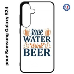 Coque pour Samsung Galaxy S24 - Save Water Drink Beer Humour Bière