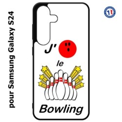 Coque pour Samsung Galaxy S24 - J'aime le Bowling