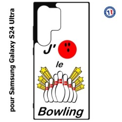 Coque pour Samsung Galaxy S24 Ultra - J'aime le Bowling