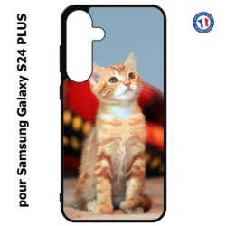 Coque pour Samsung Galaxy S24 PLUS - Adorable chat - chat robe cannelle