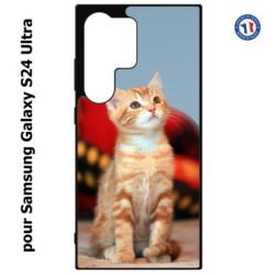 Coque pour Samsung Galaxy S24 Ultra - Adorable chat - chat robe cannelle