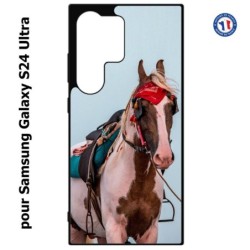 Coque pour Samsung Galaxy S24 Ultra - Coque cheval robe pie - bride cheval