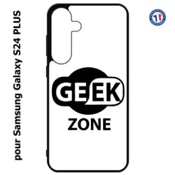 Coque pour Samsung Galaxy S24 PLUS - Logo Geek Zone noir & blanc