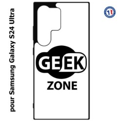 Coque pour Samsung Galaxy S24 Ultra - Logo Geek Zone noir & blanc