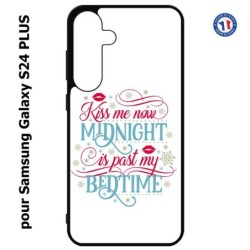 Coque pour Samsung Galaxy S24 PLUS - Kiss me now Midnight is past my Bedtime amour embrasse-moi
