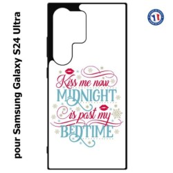 Coque pour Samsung Galaxy S24 Ultra - Kiss me now Midnight is past my Bedtime amour embrasse-moi