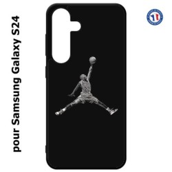 Coque pour Samsung Galaxy S24 - Michael Jordan 23 shoot Chicago Bulls Basket