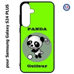 Coque pour Samsung Galaxy S24 PLUS - Panda golfeur - sport golf - panda mignon