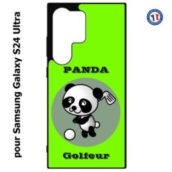 Coque pour Samsung Galaxy S24 Ultra - Panda golfeur - sport golf - panda mignon