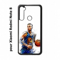 Coque noire pour Xiaomi Redmi Note 8 Stephen Curry Golden State Warriors dribble Basket