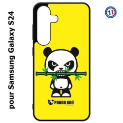 Coque pour Samsung Galaxy S24 - PANDA BOO© Bamboo à pleine dents - coque humour