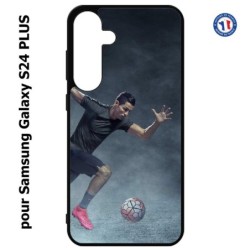 Coque pour Samsung Galaxy S24 PLUS - Cristiano Ronaldo club foot Turin Football course ballon