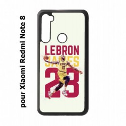Coque noire pour Xiaomi Redmi Note 8 star Basket Lebron James Cavaliers de Cleveland 23
