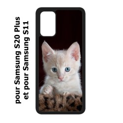 Coque pour Samsung Galaxy S20 Plus / S11 Bébé chat tout mignon - chaton yeux bleus