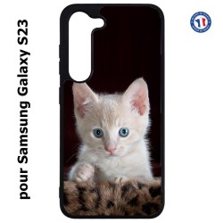 Coque pour Samsung Galaxy S23 Bébé chat tout mignon - chaton yeux bleus