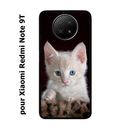 Coque pour Xiaomi Redmi Note 9T Bébé chat tout mignon - chaton yeux bleus