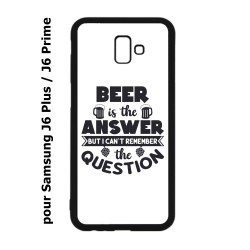 Coque pour Samsung Galaxy J6 Plus / J6 Prime Beer is the answer Humour Bière