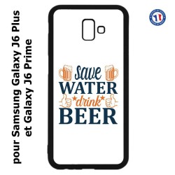 Coque pour Samsung Galaxy J6 Plus / J6 Prime Save Water Drink Beer Humour Bière