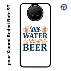 Coque pour Xiaomi Redmi Note 9T Save Water Drink Beer Humour Bière