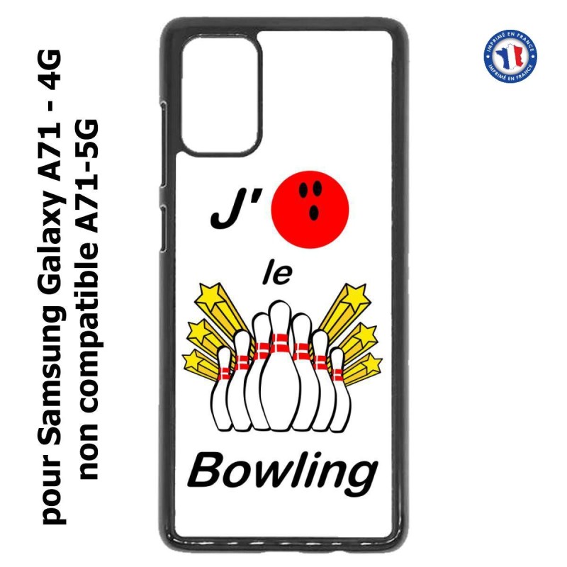 Coque pour Samsung Galaxy A71 - 4G J'aime le Bowling