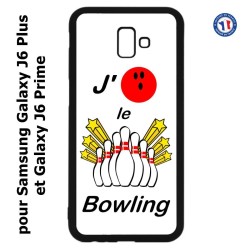 Coque pour Samsung Galaxy J6 Plus / J6 Prime J'aime le Bowling