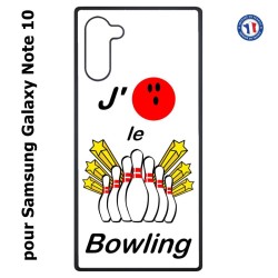 Coque pour Samsung Galaxy Note 10 J'aime le Bowling