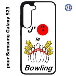 Coque pour Samsung Galaxy S23 J'aime le Bowling