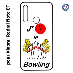 Coque pour Xiaomi Redmi Note 8T J'aime le Bowling