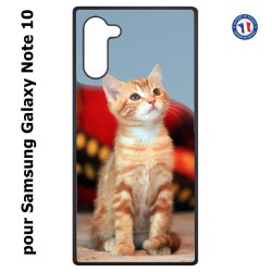 Coque pour Samsung Galaxy Note 10 Adorable chat - chat robe cannelle