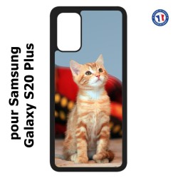 Coque pour Samsung Galaxy S20 Plus / S11 Adorable chat - chat robe cannelle