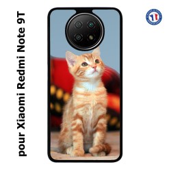 Coque pour Xiaomi Redmi Note 9T Adorable chat - chat robe cannelle