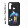 Coque noire pour Xiaomi Redmi Note 8 Lionel Messi FC Barcelone Foot