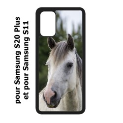 Coque pour Samsung Galaxy S20 Plus / S11 Coque cheval blanc - tête de cheval